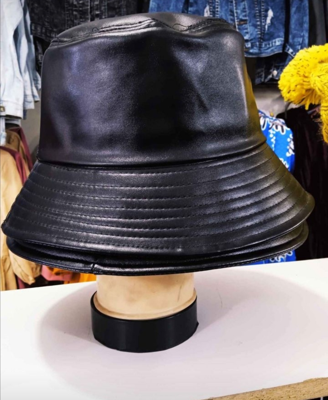 Leather Bucket Hats - TopSalez